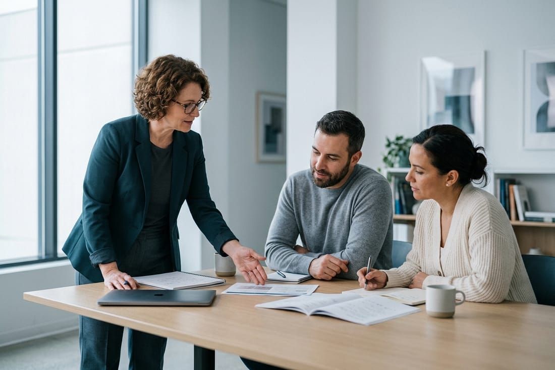 Une session de formation animée par un formateur du collectif